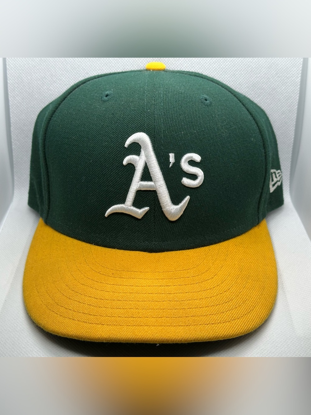 New Era 59FIFTY Oakland Athletics MLB Fitted Cap Green/Yellow Size 7 3/8